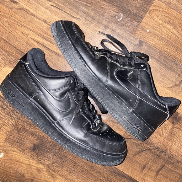 Nike Other - Nike Air Force 1 Low Top Mens Size US 11 Sneakers Black on Black 315122-001